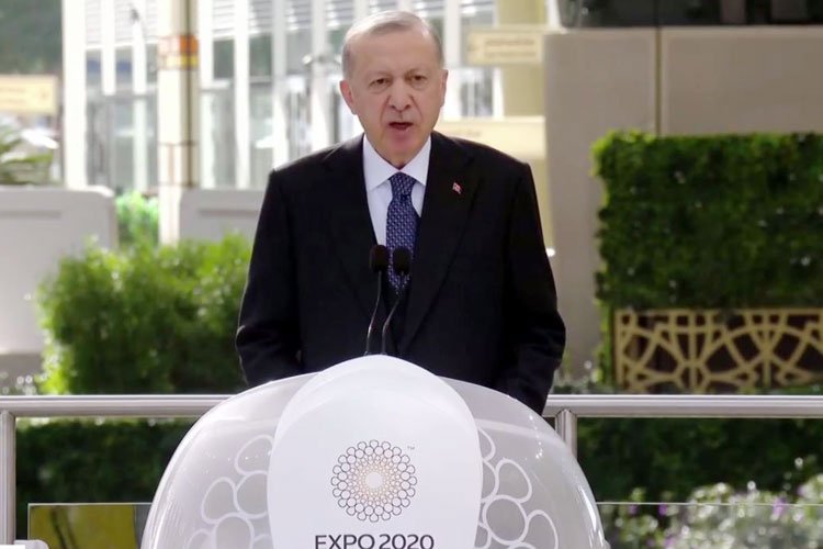 Cumhurbaşkanı Erdoğan'dan Dubai EXPO 2020'de 'sıfır atık' vurgusu