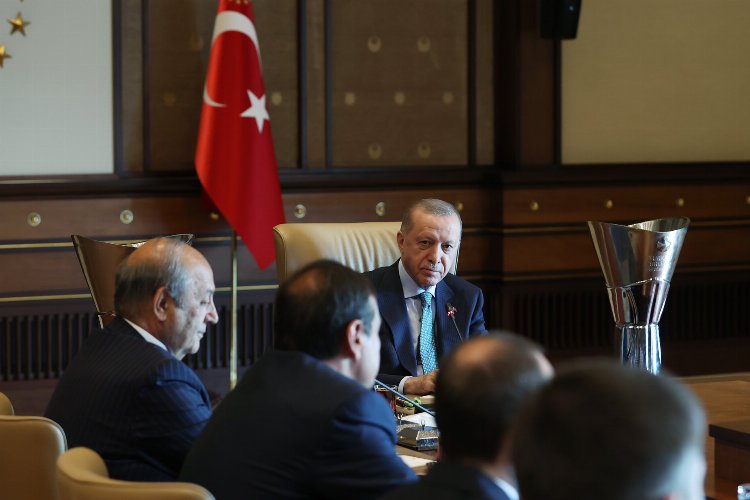 Erdoğan, THY Avrupa Ligi şampiyonu Anadolu Efes’i kabul etti