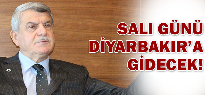 Karaosmanoğlu, Salı günü Diyarbakır'a gidecek