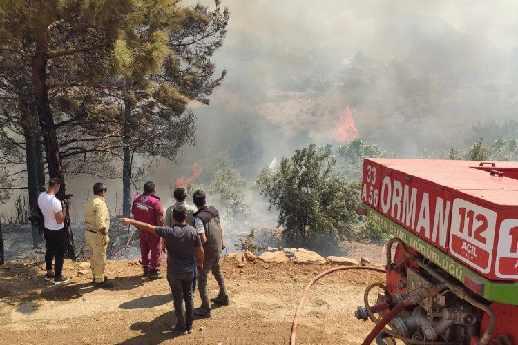 Mersin'deki orman yangınında ikinci gün... 820 kişilik barınma planlaması yapıldı