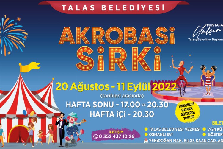 Talas'ta sirk heyecanı