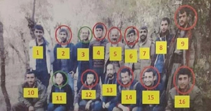 Terörist Üst Düzey 16 PKK'lıdan 9'u Öldürüldü!