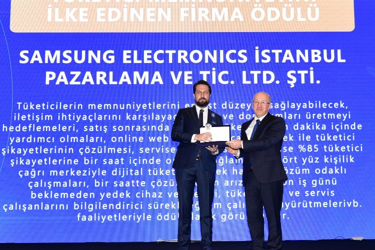 Ticaret Bakanlığı’ndan Samsung Türkiye’ye prestijli ödül